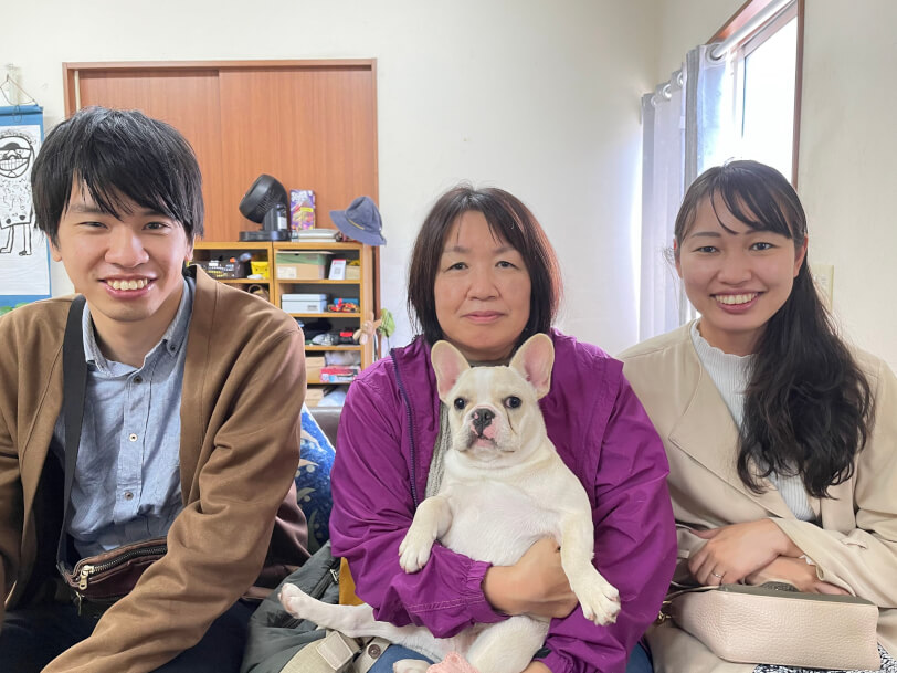 フレンチブルドッグのパイドの女の子で「おこめ」ちゃん